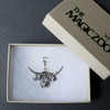 Sterling Silver Highland Cow Pendant     