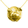 14K Solid Gold Large Guinea Pig Pendant