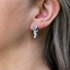 Sterling Silver Manatee Post Earrings