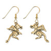 14K Gold Dragon Earrings