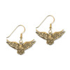 14K Gold Flying Eagle Earrings
