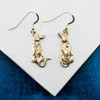 14K Solid Gold Rhodesian Ridgeback Earrings