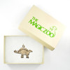 14K Solid Gold Stegosaurus Charm