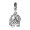 Sterling Silver Hippo Charm on European Bead