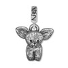 Sterling Silver Chihuahua Puppy Charm on European Bead