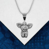 Sterling Silver Chihuahua Puppy Pendant and Earring Set