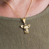14K Solid Gold Chihuahua Puppy Pendant