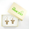 14K Solid Gold Chihuahua Puppy Earrings