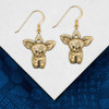 14K Solid Gold Chihuahua Puppy Earring and Pendant Set