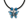 Enamel Blue Butterfly Necklace