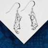 Sterling Silver Poodle Body Earrings