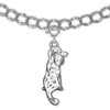 Sterling Silver Poodle Body Charm for Bracelet
