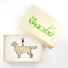 14K Solid Gold Labrador Body Pendant