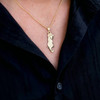 14K Solid Gold Poodle Body Pendant