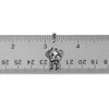 Sterling Silver Maltese Fluffy Puppy Charm on European Style Bead