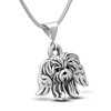 Sterling Silver Shorkie Angel Pendant
