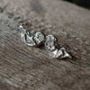Sterling Silver Otter Stud Earrings