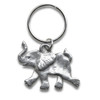 Pewter Elephant Keychain