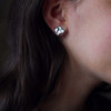 Enamel Golden Retriever Post Earrings
