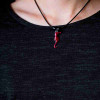 Enamel Red Seahorse Necklace