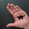 Enamel Black Playful Cat Pin