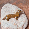 Enamel Sparkly Dachshund Pin