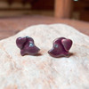 Enamel Chocolate Labrador Post Earrings