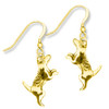 14k Solid Gold Jack Russell Earrings
