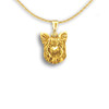 14k Solid Gold Yorkie Pendant