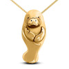 14k Solid Gold Manatee Large Pendant 14k Solid Gold Manatee Large Pendant