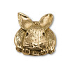 14k Solid Gold Bunny Pin Pendant