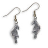 Pewter African Grey Parrot Earrings