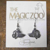 Pewter Golden Retriever Earrings