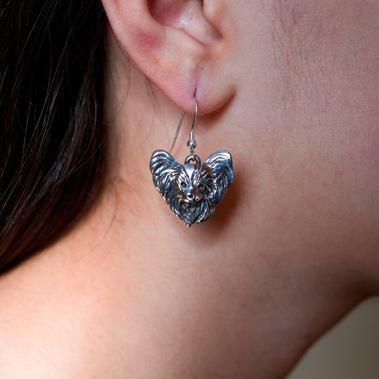 Sterling Silver Papillon Earrings