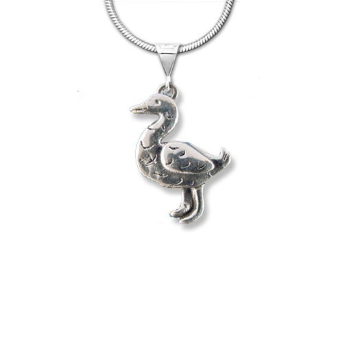 Sterling Silver Duck Pendant - Duck 
