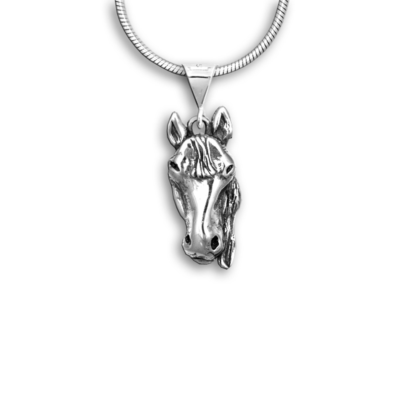 Sterling Silver Mixed Metal Horse Necklace Made From Recycled Silver - Etsy