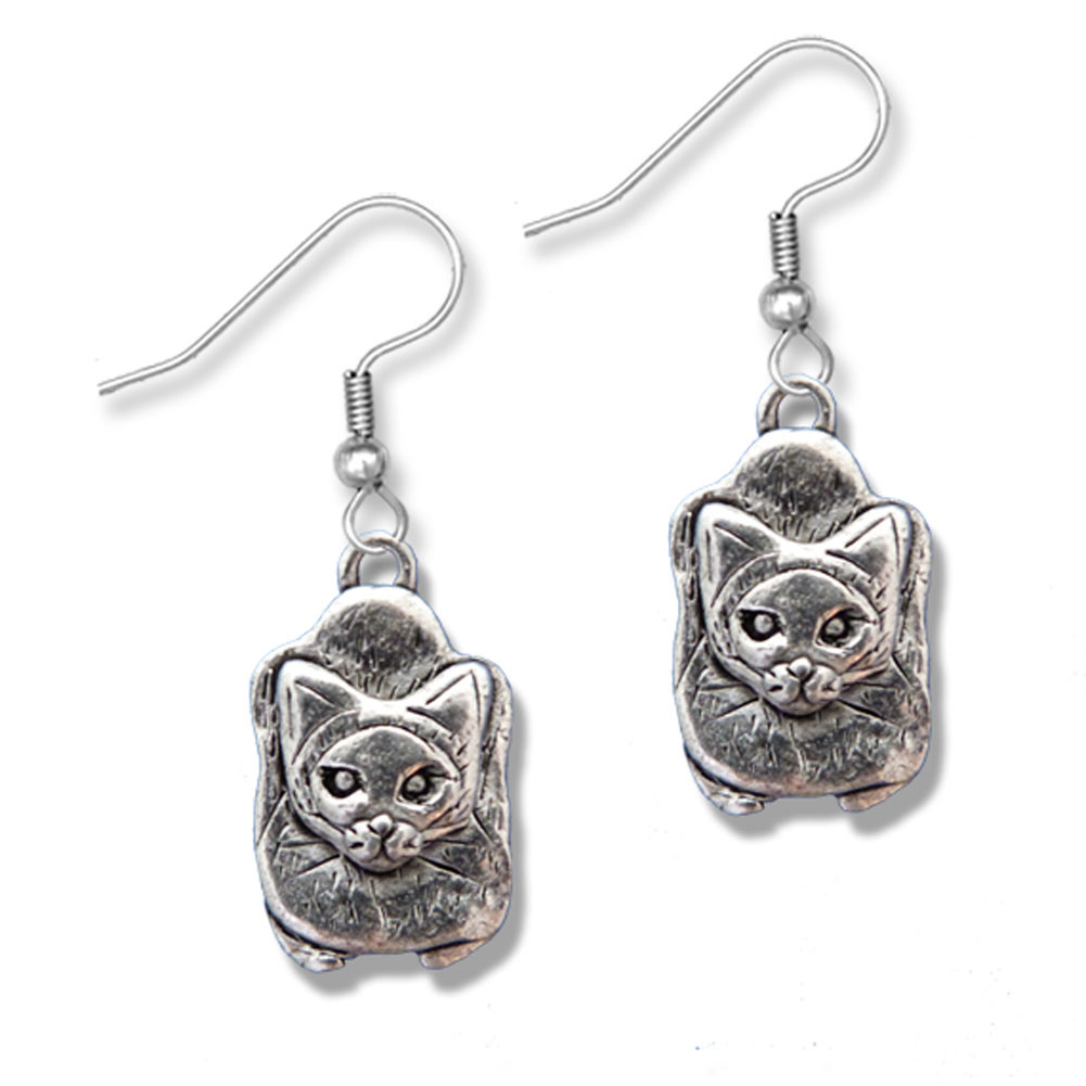siamese cat earrings