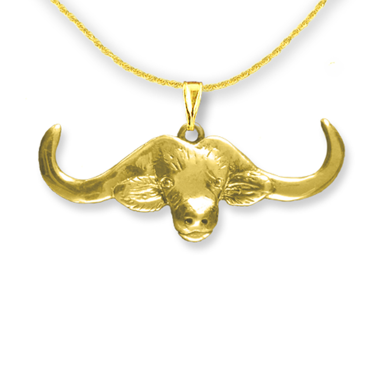 Gold shop buffalo necklace