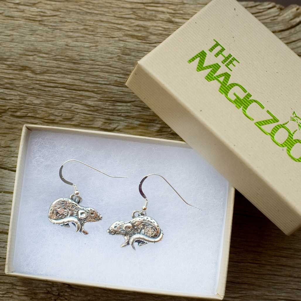 Sterling Silver Dumbo Rat Earrings