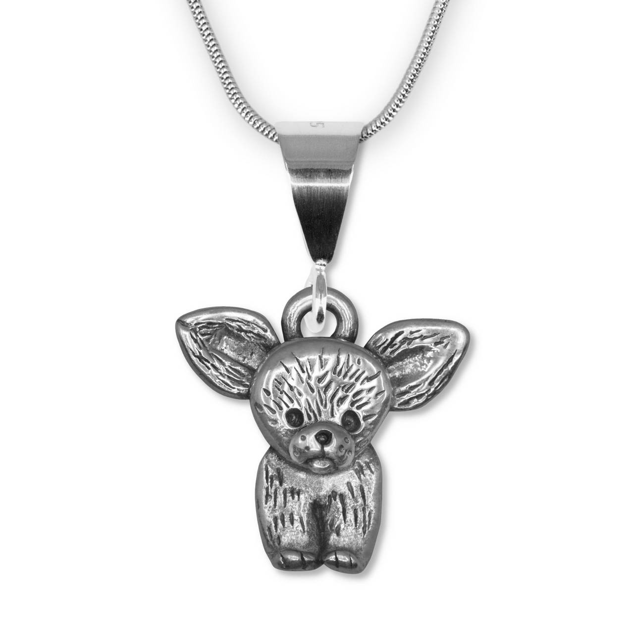 Orecchini In Argento Sterling 925 – Motivo Chihuahua – 10x6 Mm – In Scatola Regalo