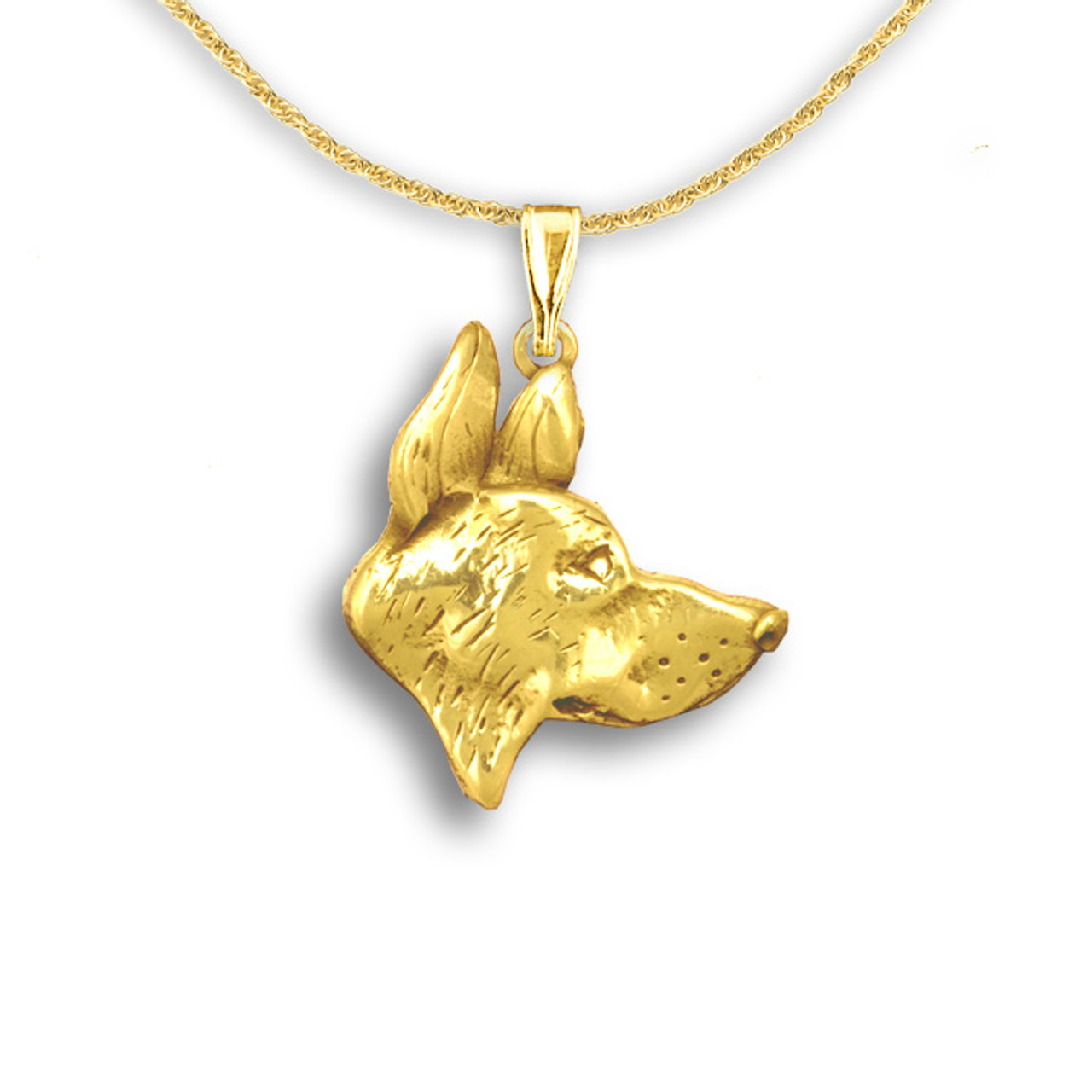 Buy German Shepherd Dog GOLD Plated Necklace Canine K9 Police Rescue  Loyalty Online in India - Etsy