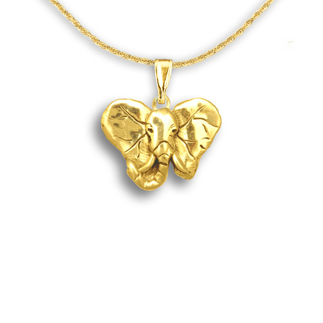 KunBead Jewelry Dangle Love Gold Heart Elephant Charms Compatible