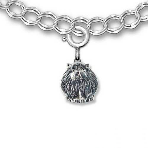 Sterling Silver Persian Cat Charm