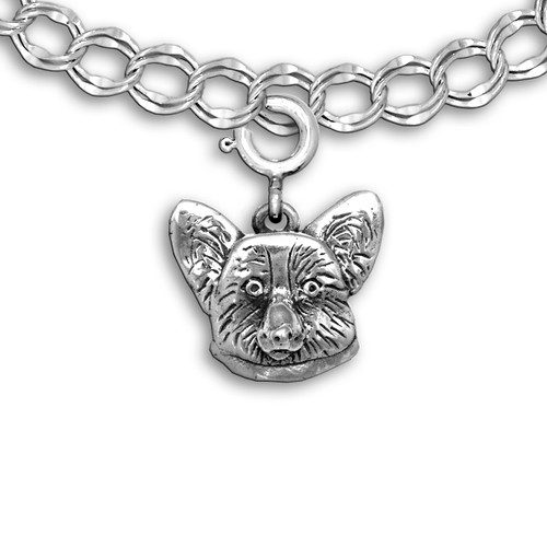 Sterling Silver Corgi Charm