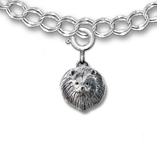 Sterling Silver Pomeranian Charm