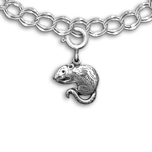 Sterling Silver Rat Charm