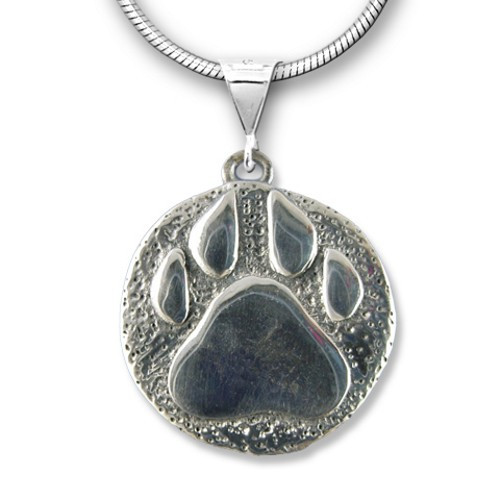 Sterling Silver + Copper Paw Print Pendant Necklace Medium – Azteca Designs  Boutique