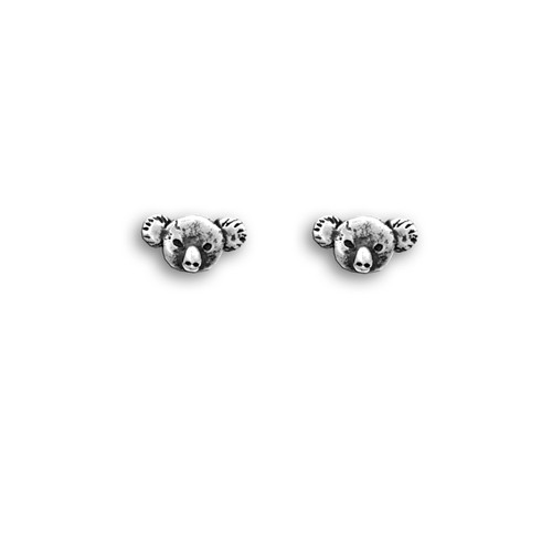 Sterling Silver Koala Post Earrings