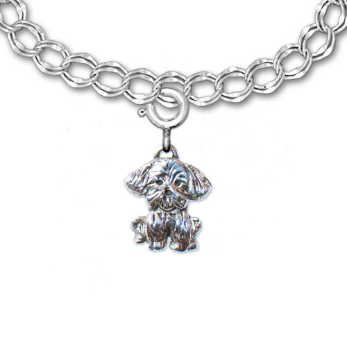 Sterling Silver Lhasa Apso Charm