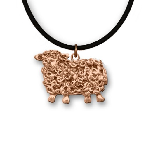 Bronze Large Sheep Necklace